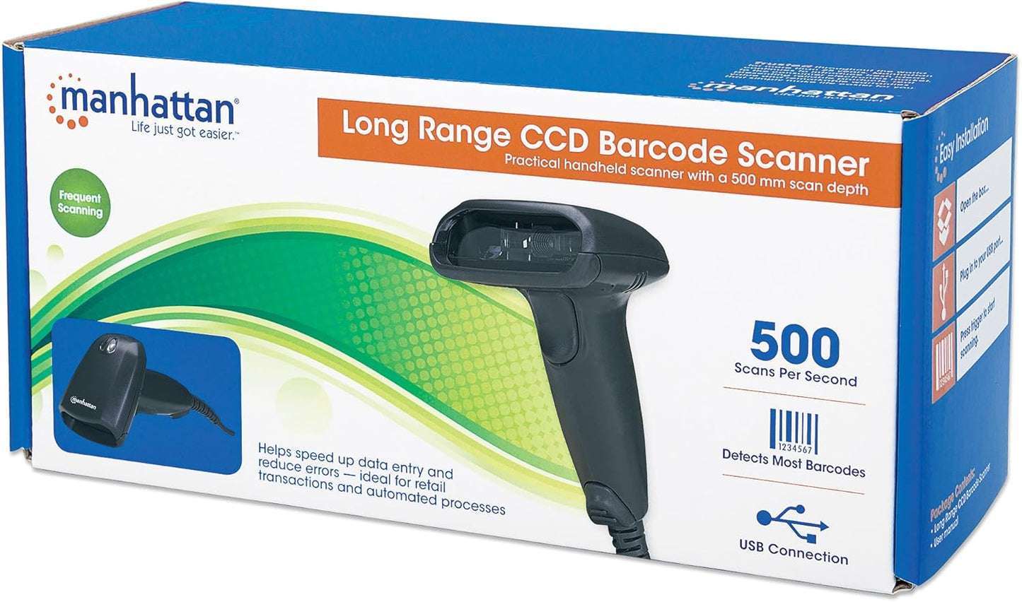 CCD Long Range Barcodescanner 500 mm, long Range CCD 500 mm Scanbr. 10.000 lux