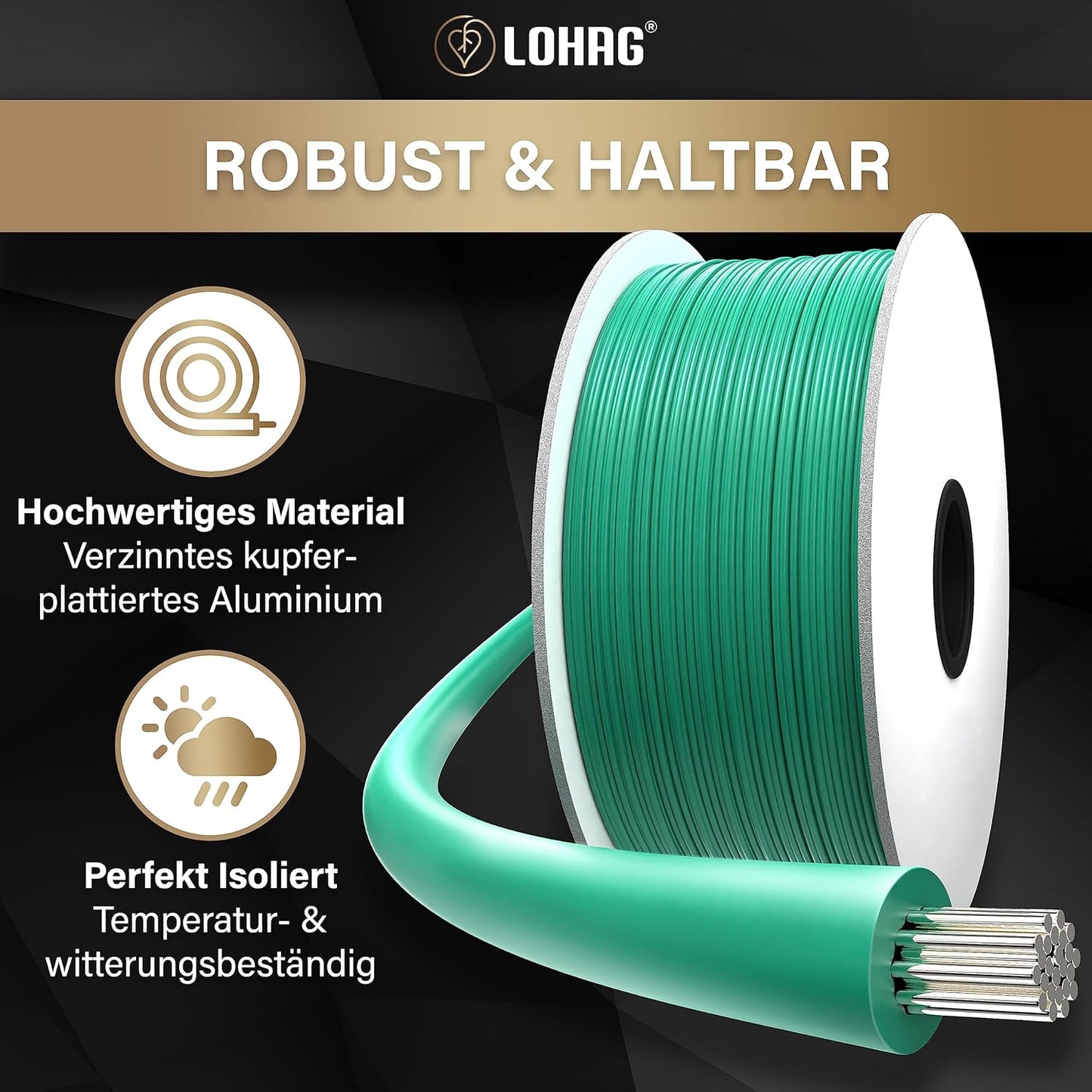 Universal Begrenzungskabel für Mähroboter, 150m