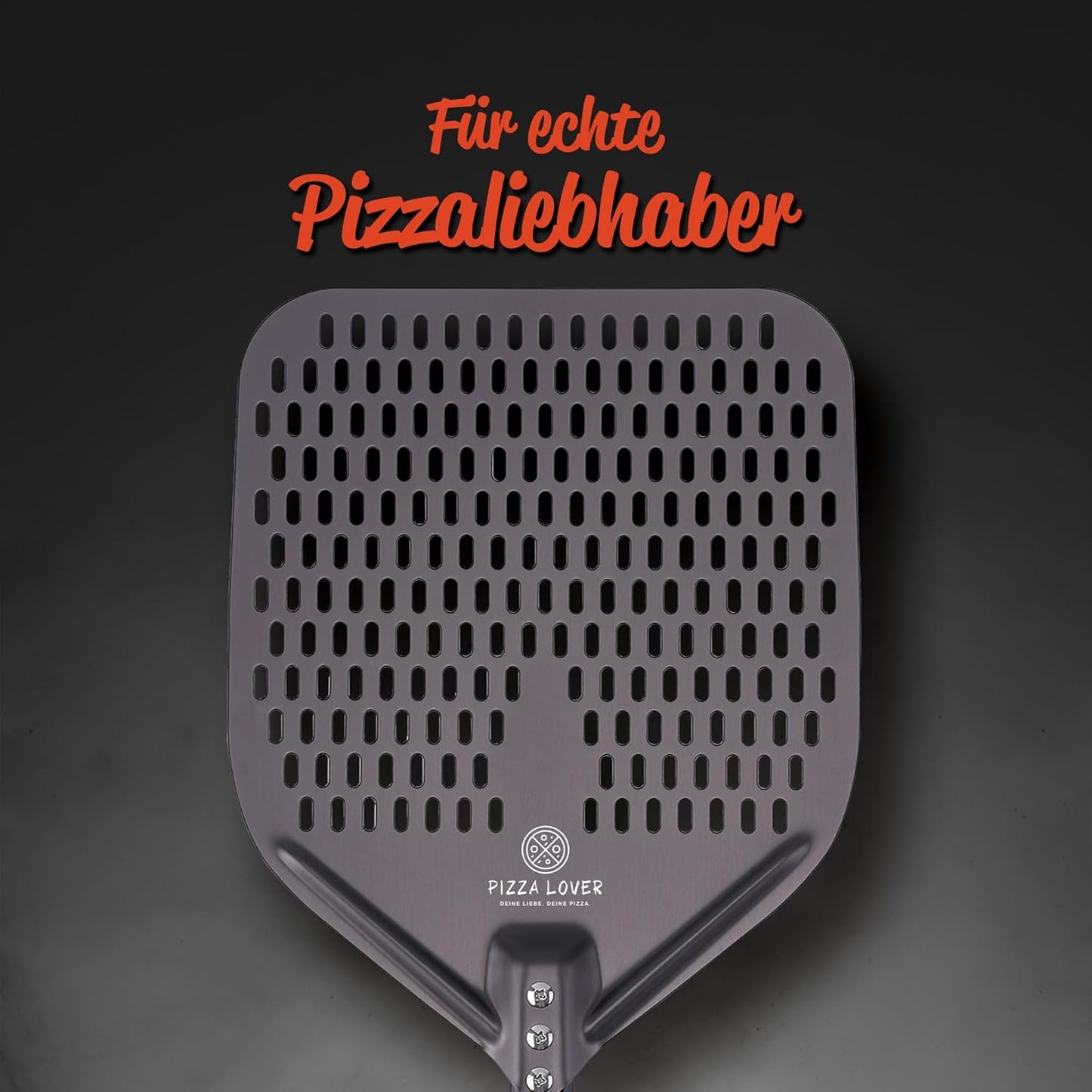 Pizzaschieber, Schwarz 35x80 cm