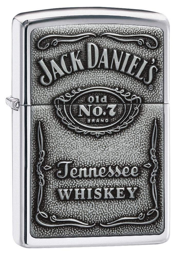 Feuerzeug Jack Daniel's Label, High Polish Chrome