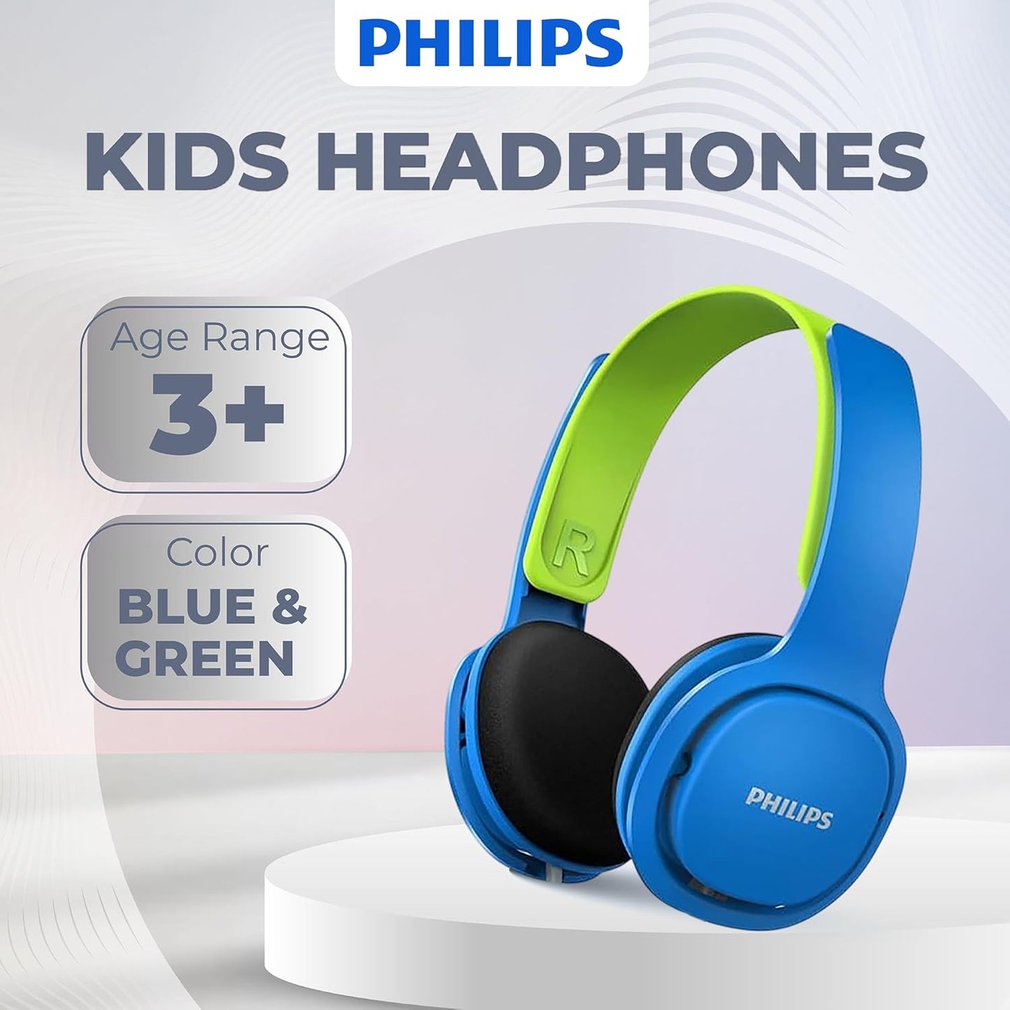 Kinder Over-Ear-Kopfhörer, Blue Wired