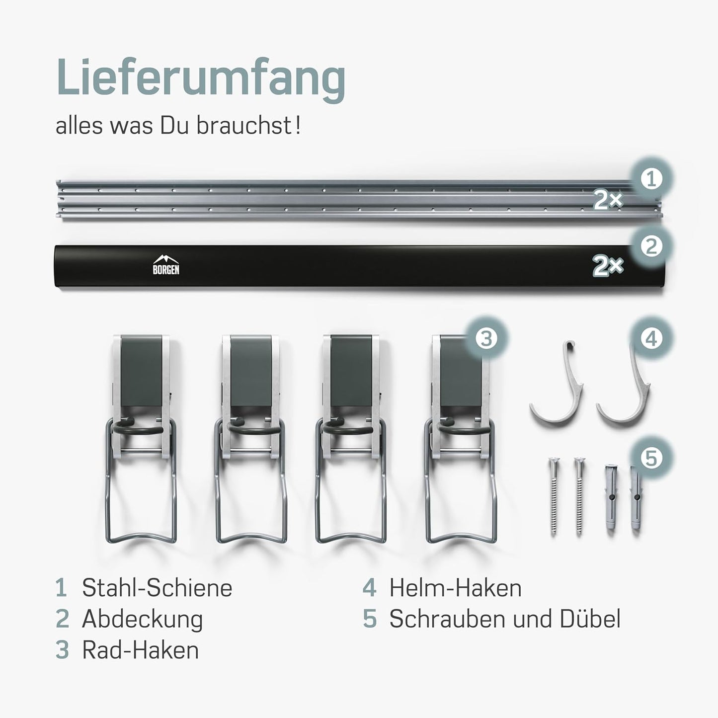 Vertikale Velo Wandhalterung, 4er Set