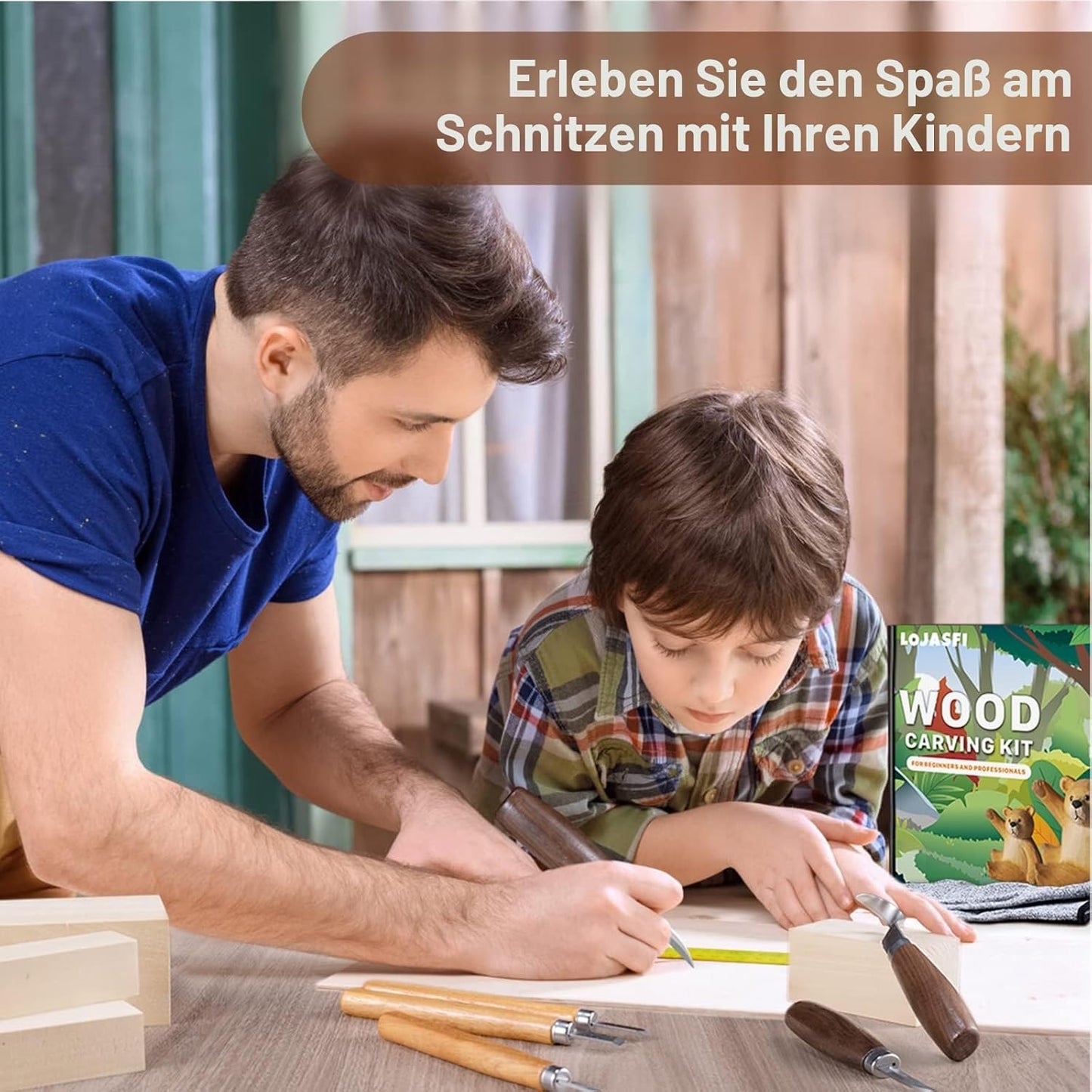 Schnitzwerkzeug-Set für Kinder