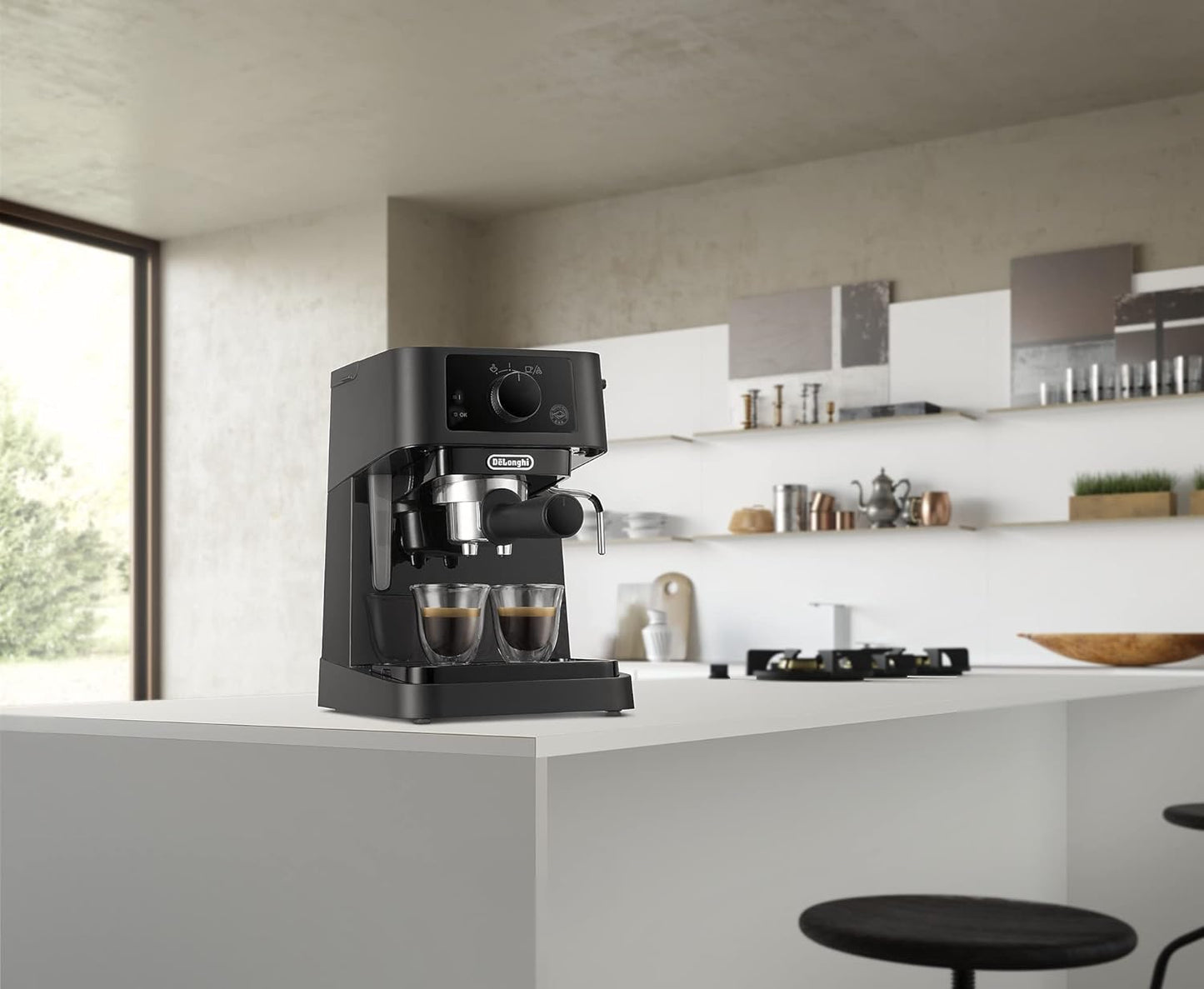 Espresso-Siebträgermaschine EC 235.BK, Espressomaschine Schwarz
