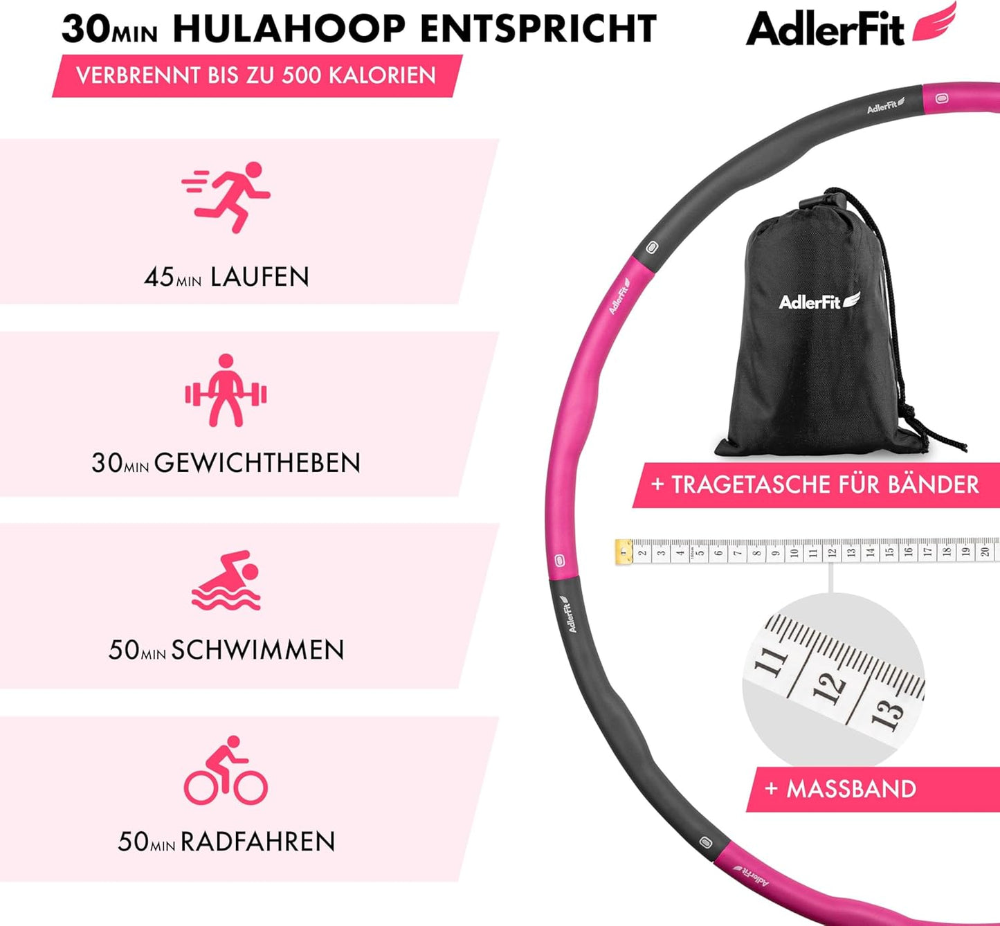 Hula Hoop Reifen mit Stecksystem