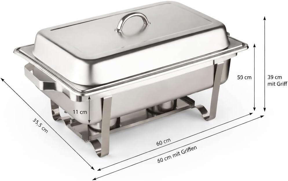 Chafing-Dish Speisewärmer GN 1/1, Variation 1x 1/1 GN