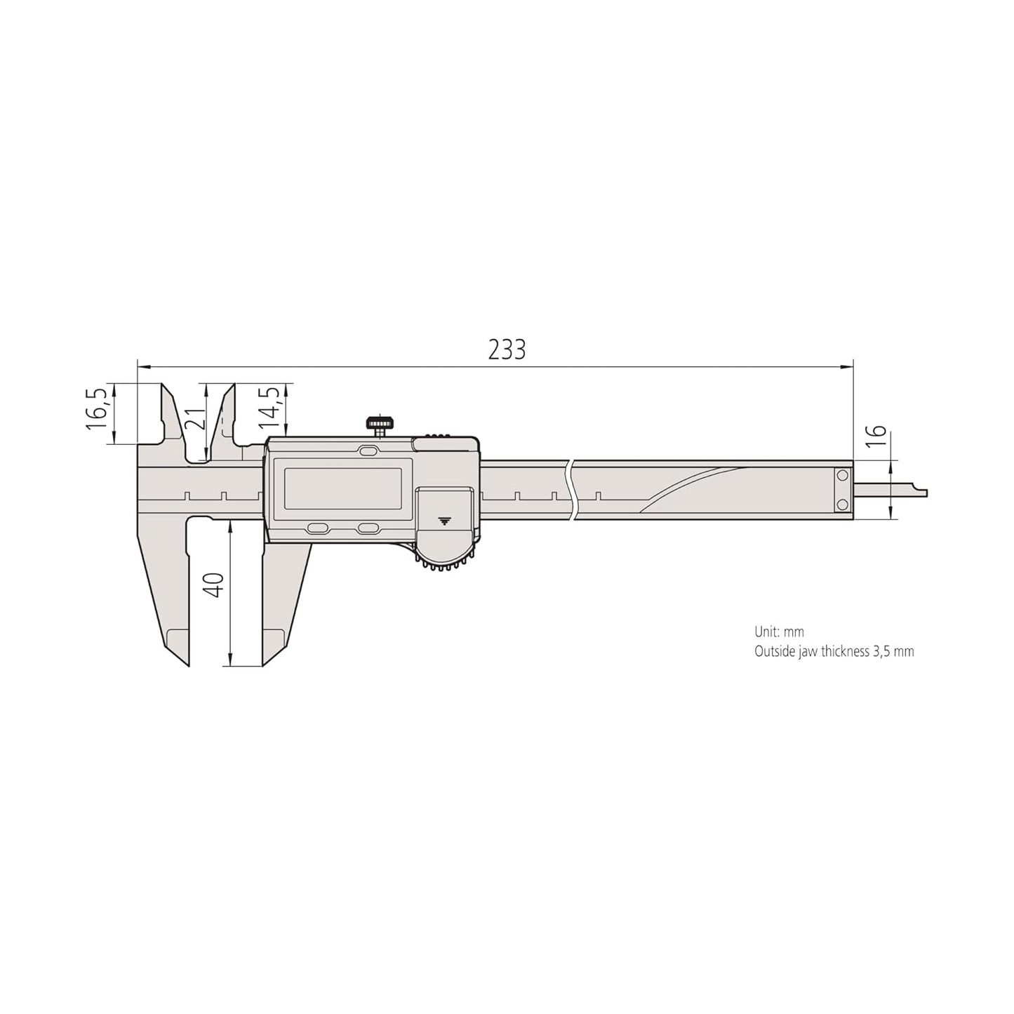 Digitaler Messschieber, 0-150 mm