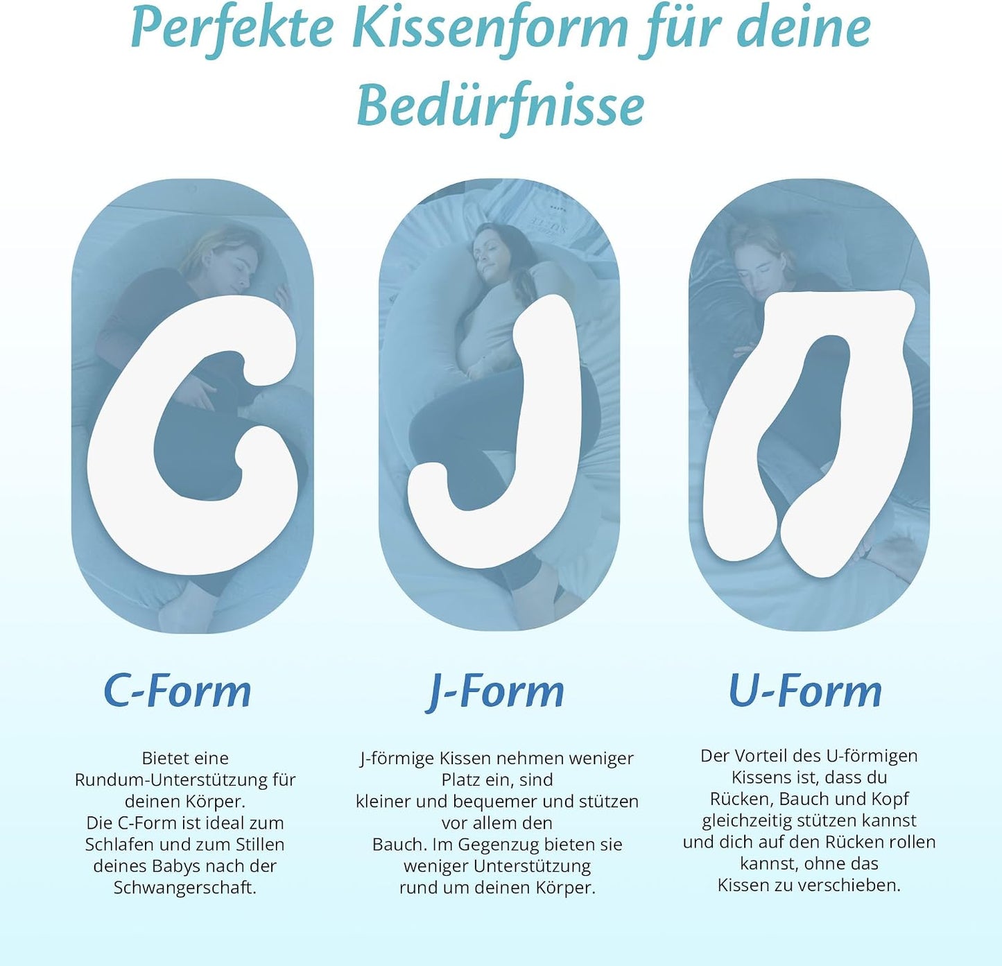 Schwangerschafts- und Stillkissen, U-förmig, U, Cotton