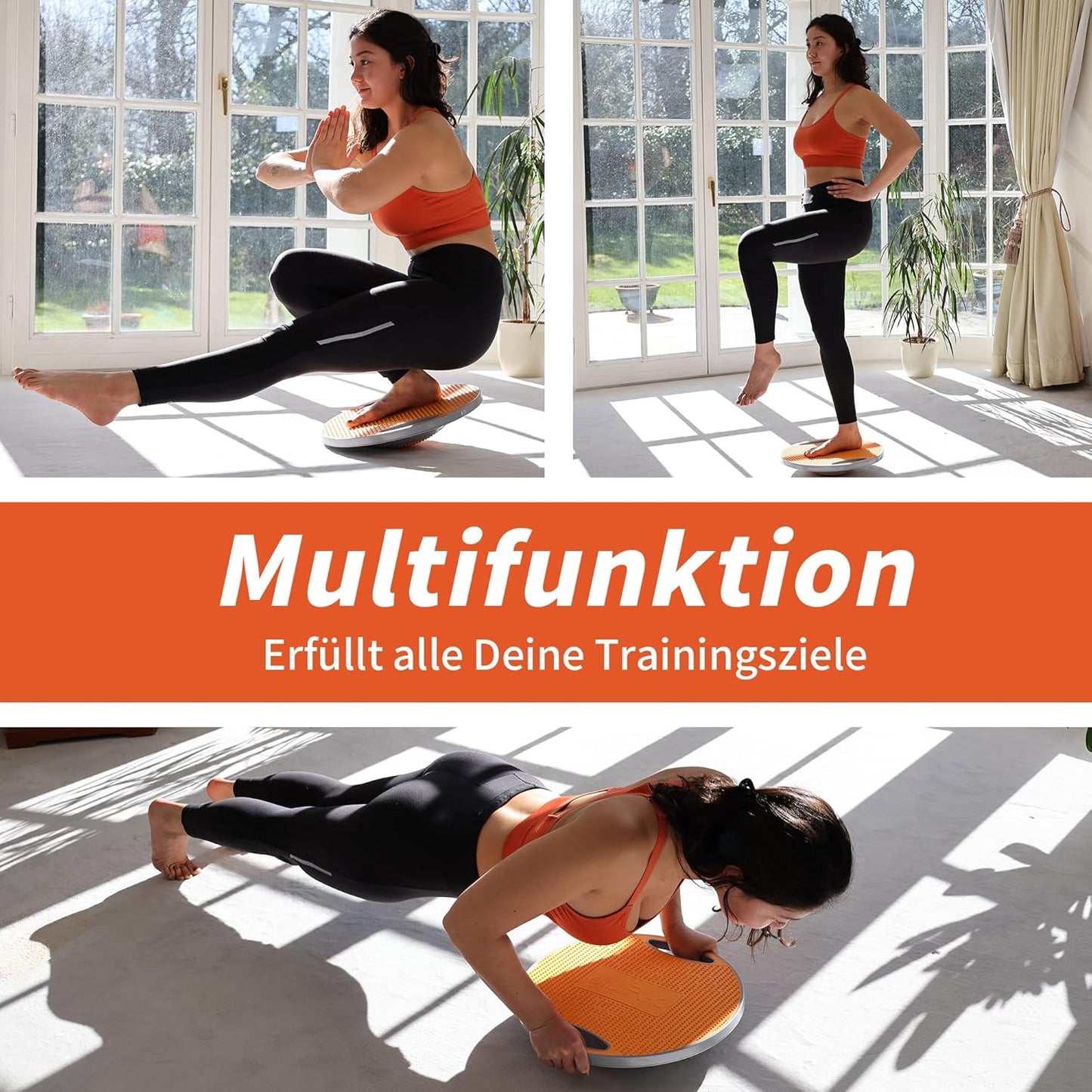 Balance Board mit Griffen