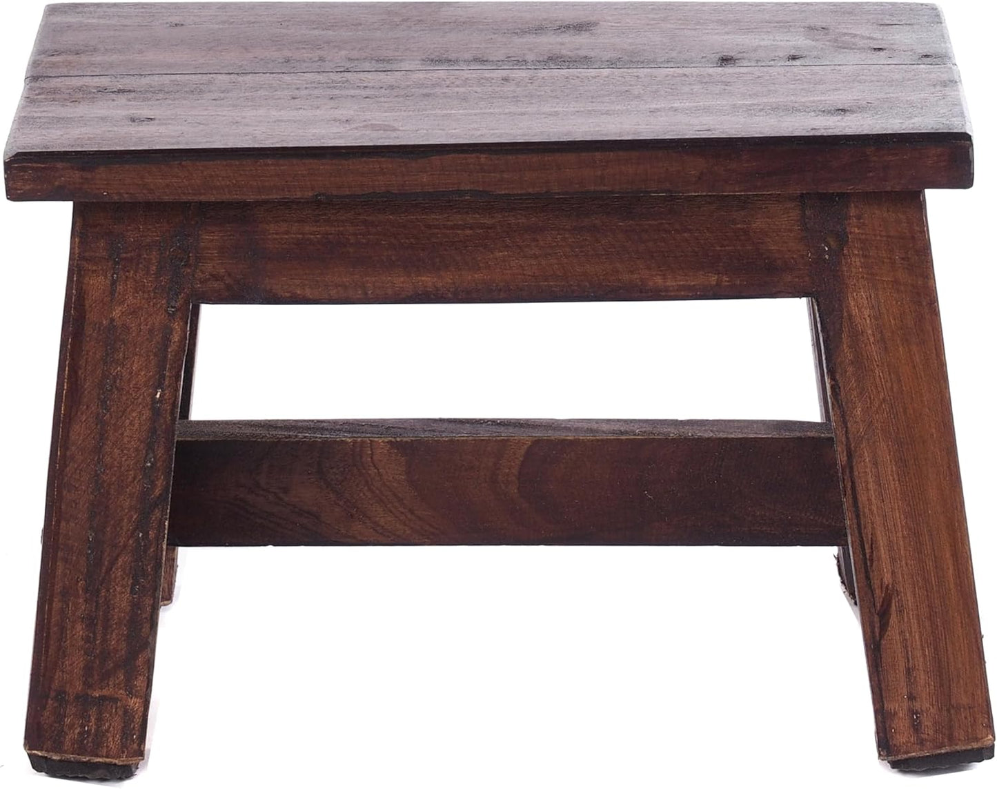 Rustikaler Hocker, 03 Dunkelbraun