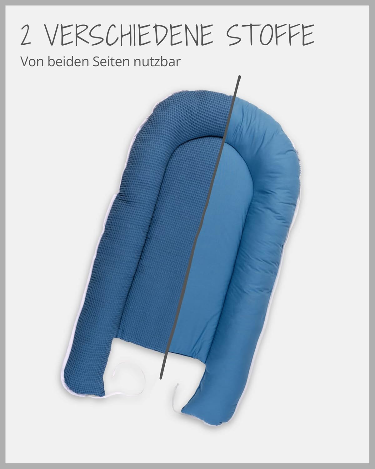 Babynest für Neugeborene, Blau Babynest