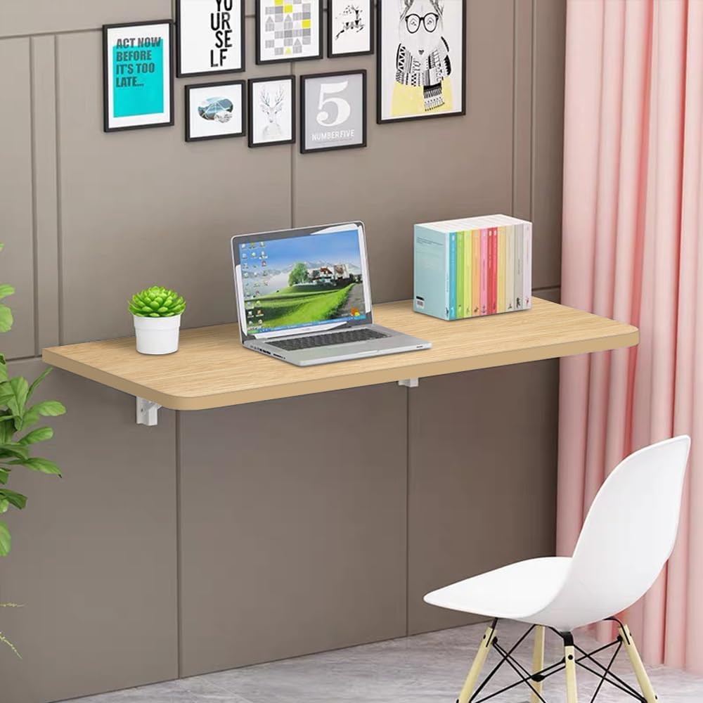 Klapptisch zur Wandmontage, Farbe Walnuss-60*30*1.6cm