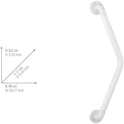 Wandhaltegriff Secura für Bad & WC, Weiss