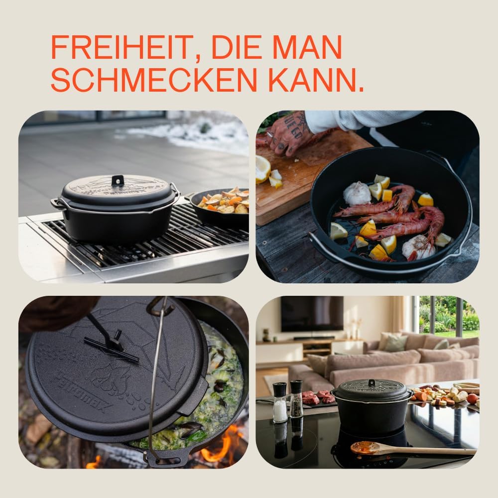 Dutch Oven Set, 5,5 Liter Set