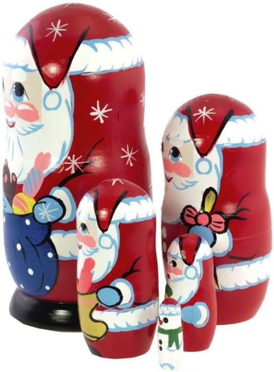 Matroschka Puppen Santa Claus, Santa Claus rot