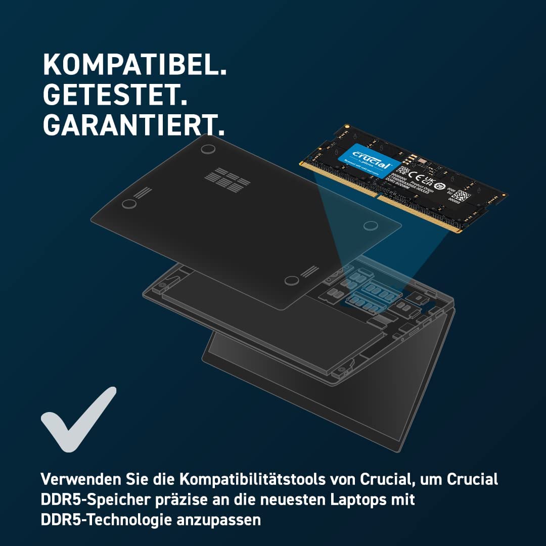 SO-DIMM 16 GB DDR5-4800 (2x 8 GB) Dual-Kit, Arbeitsspeicher, 16 GB Kit (2x8 GB) 4800MHz
