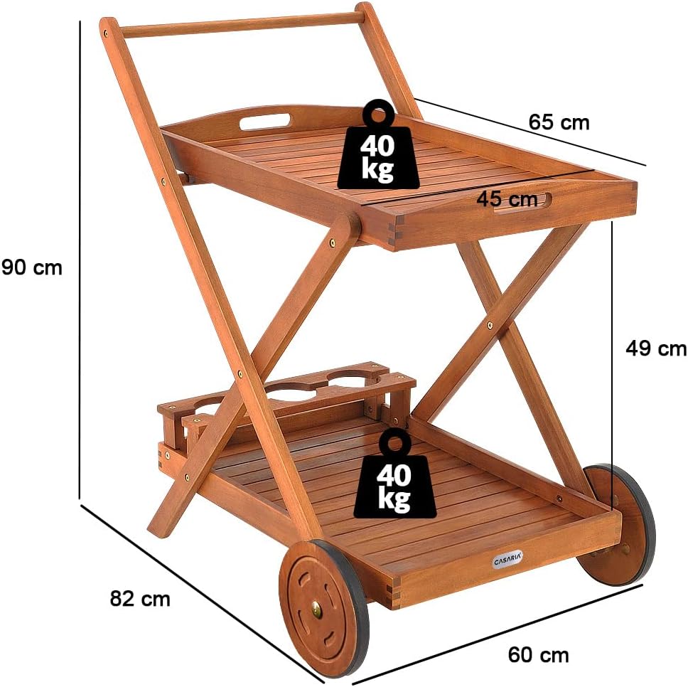 Servierwagen mit Rollen