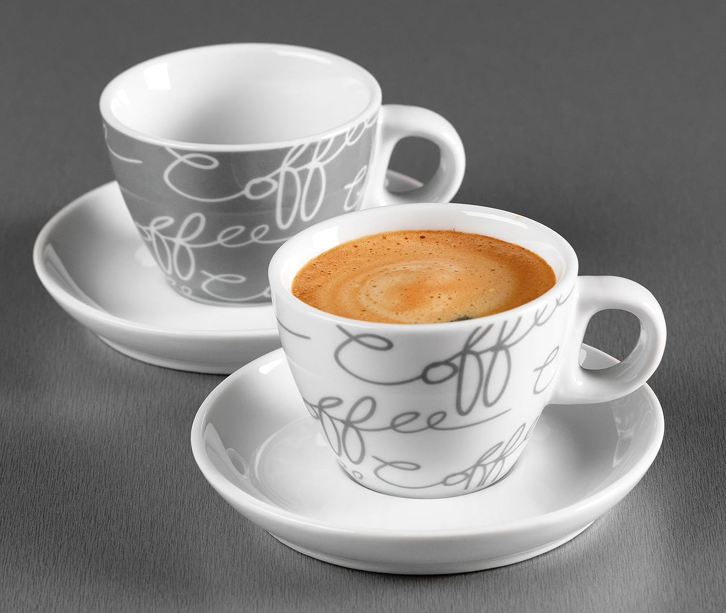 Espresso-Set Cornello, Grau Espresso