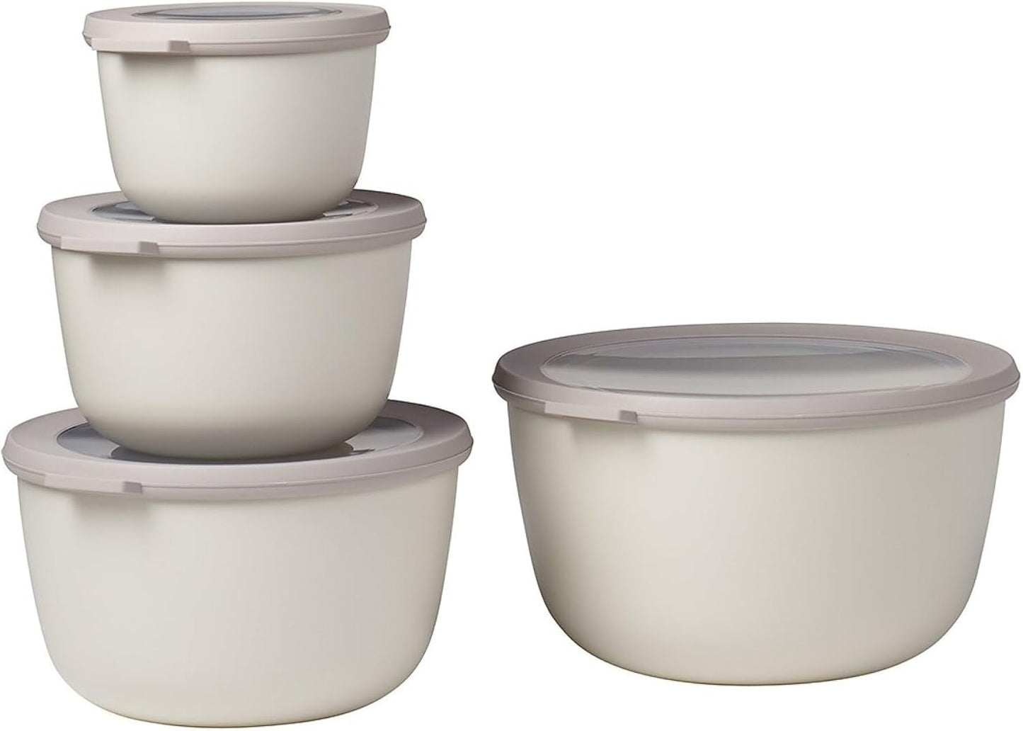 4-teiliges Vorratsdosen-Set, Nordic White Set 4-teilig (500, 1000, 2000, 3000 ml)