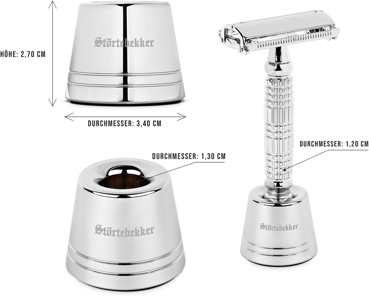 Rasierset Hamburg, Silber