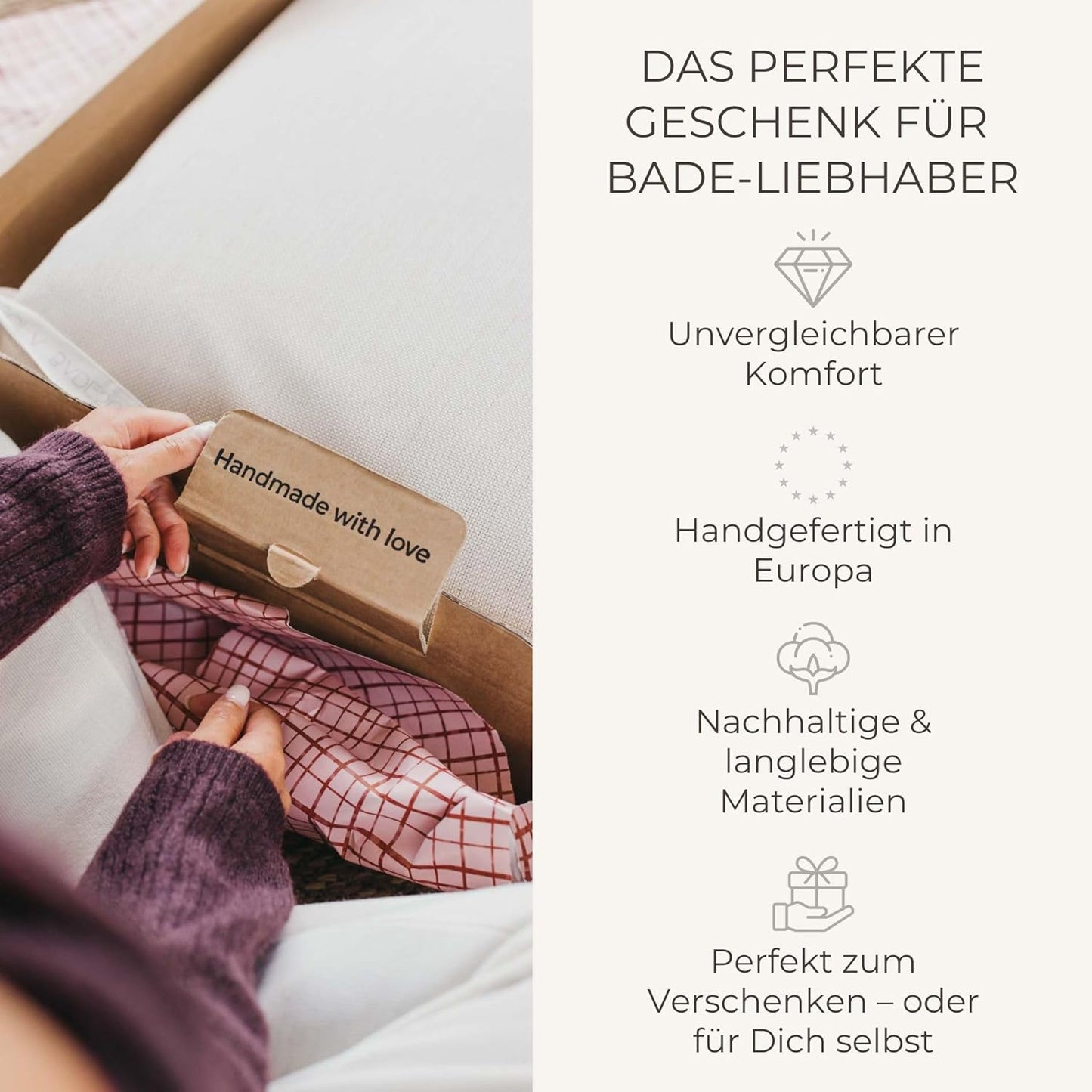 Badewannen-Kissen, Grau Medium