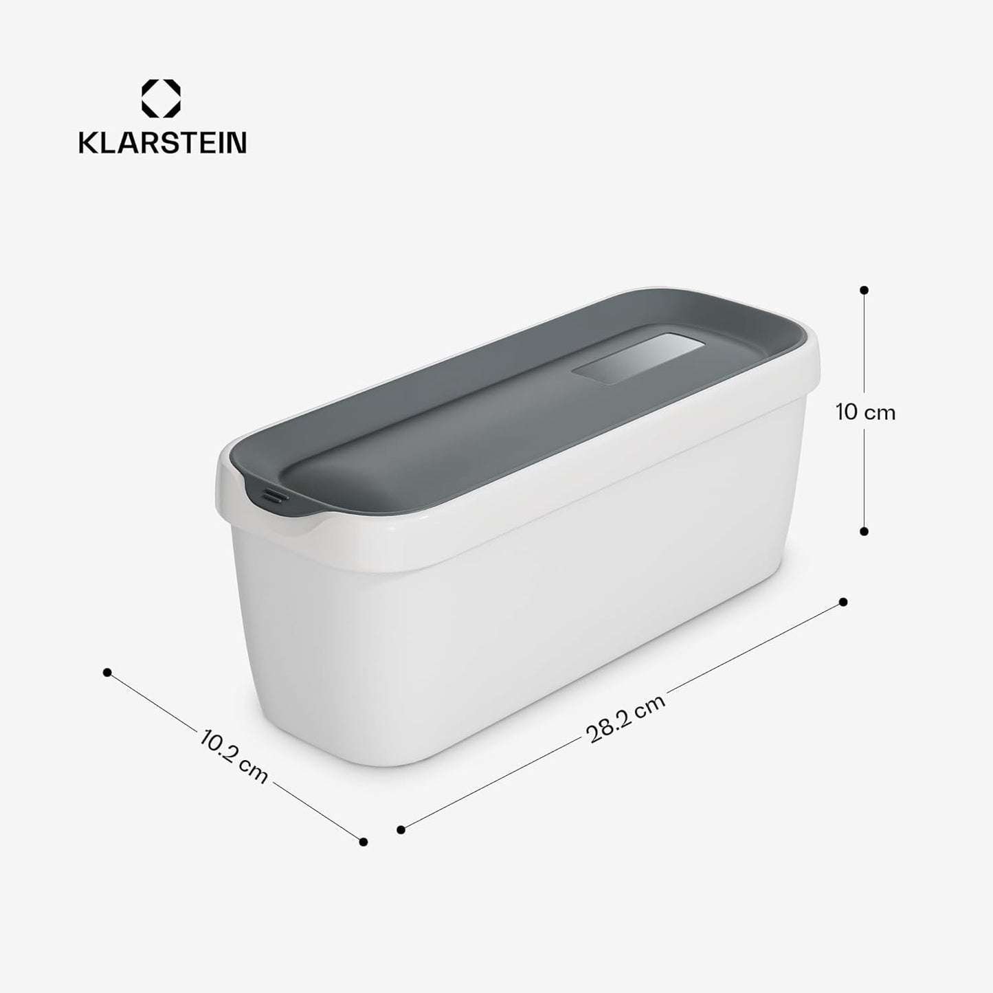 2er-Set Eisbehälter für Speiseeis, 2x1,5L Behälter