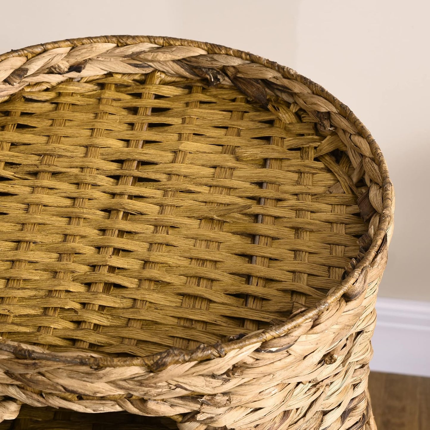 Kratztonne mit Höhlen und Kissen (73 cm), Hellbraun 40L x 40B x 73H cm
