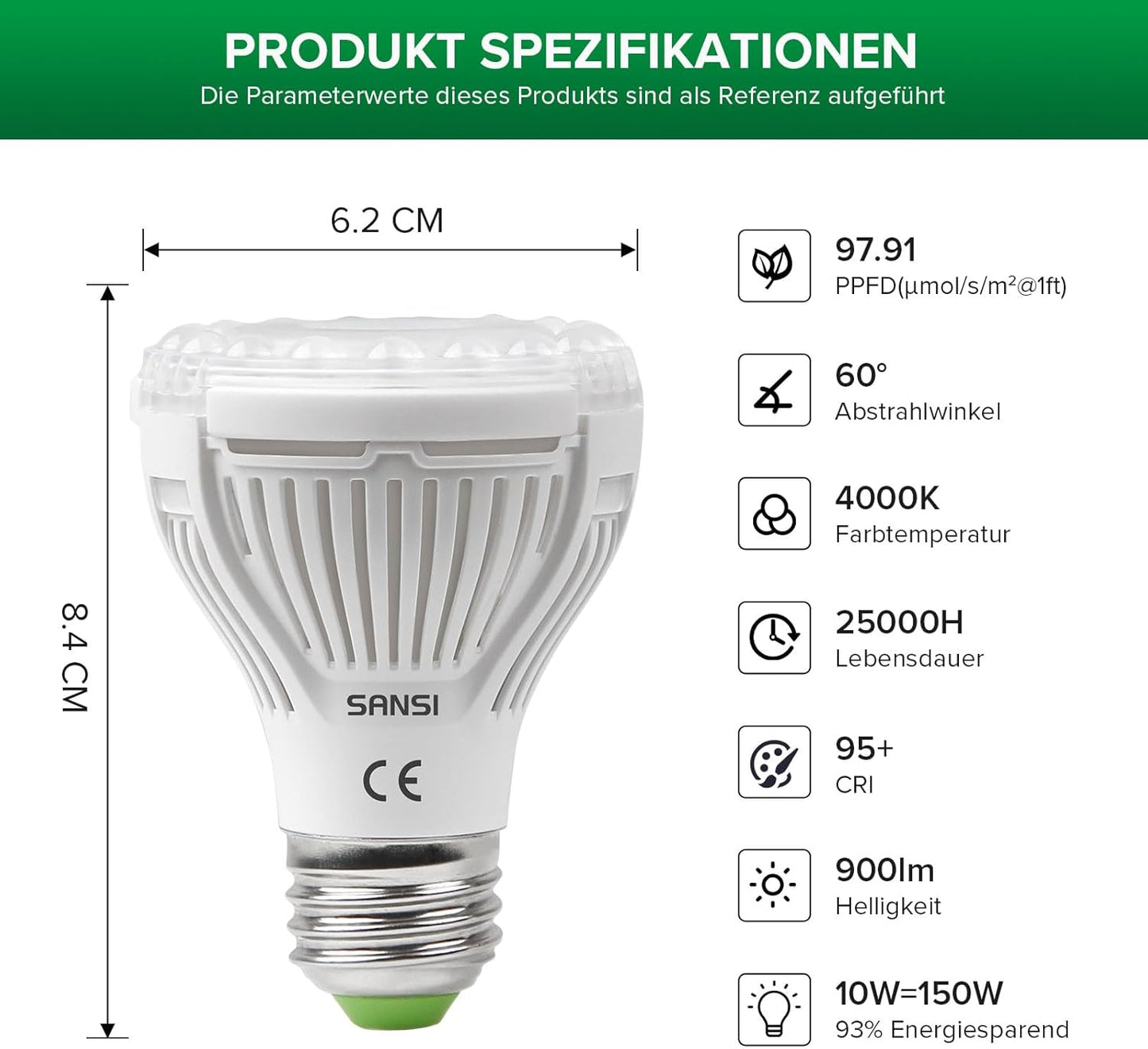 LED Light Birne, 10w Sämlingsperiode
