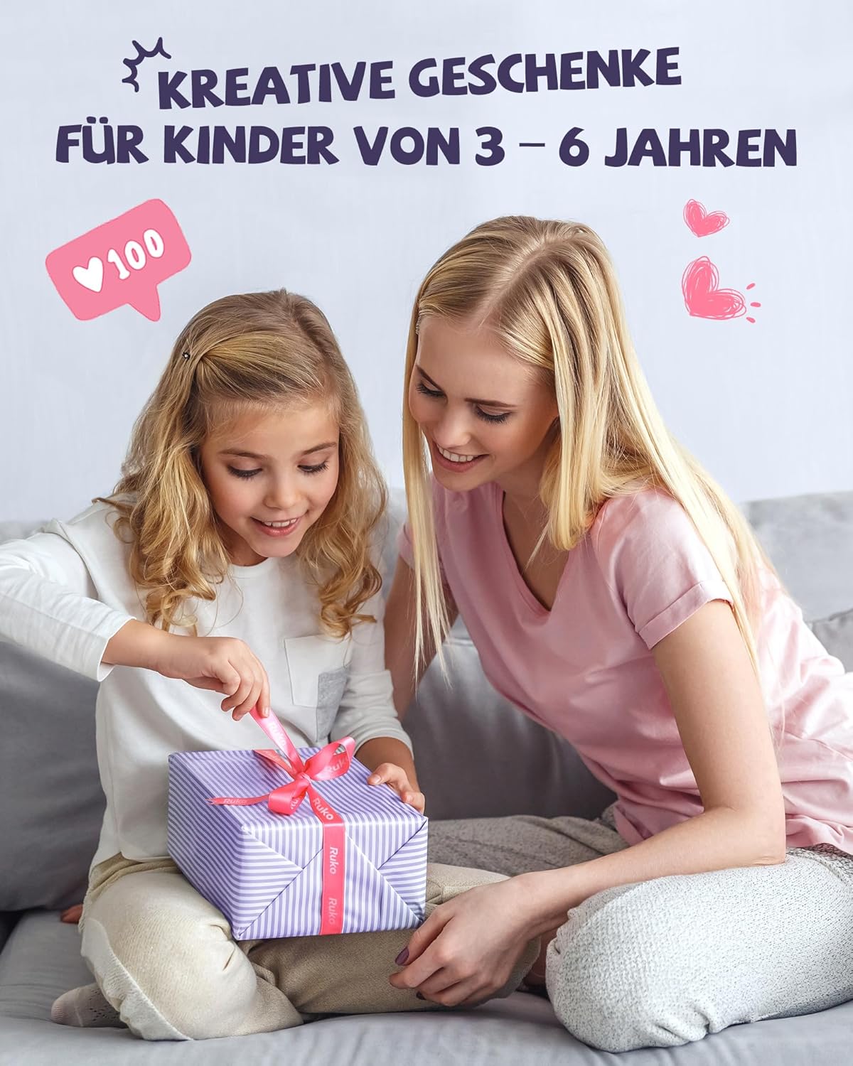Tanzender Lernroboter 6088 mit App- und Gestensteuerung, Pink + Weiss