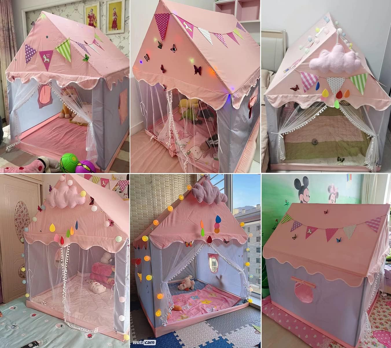 Kinderzelt mit Lichterkette