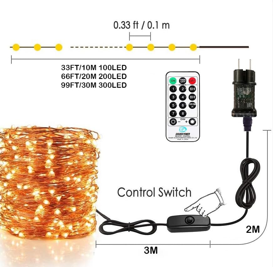 LED-Lichterkette, 20M