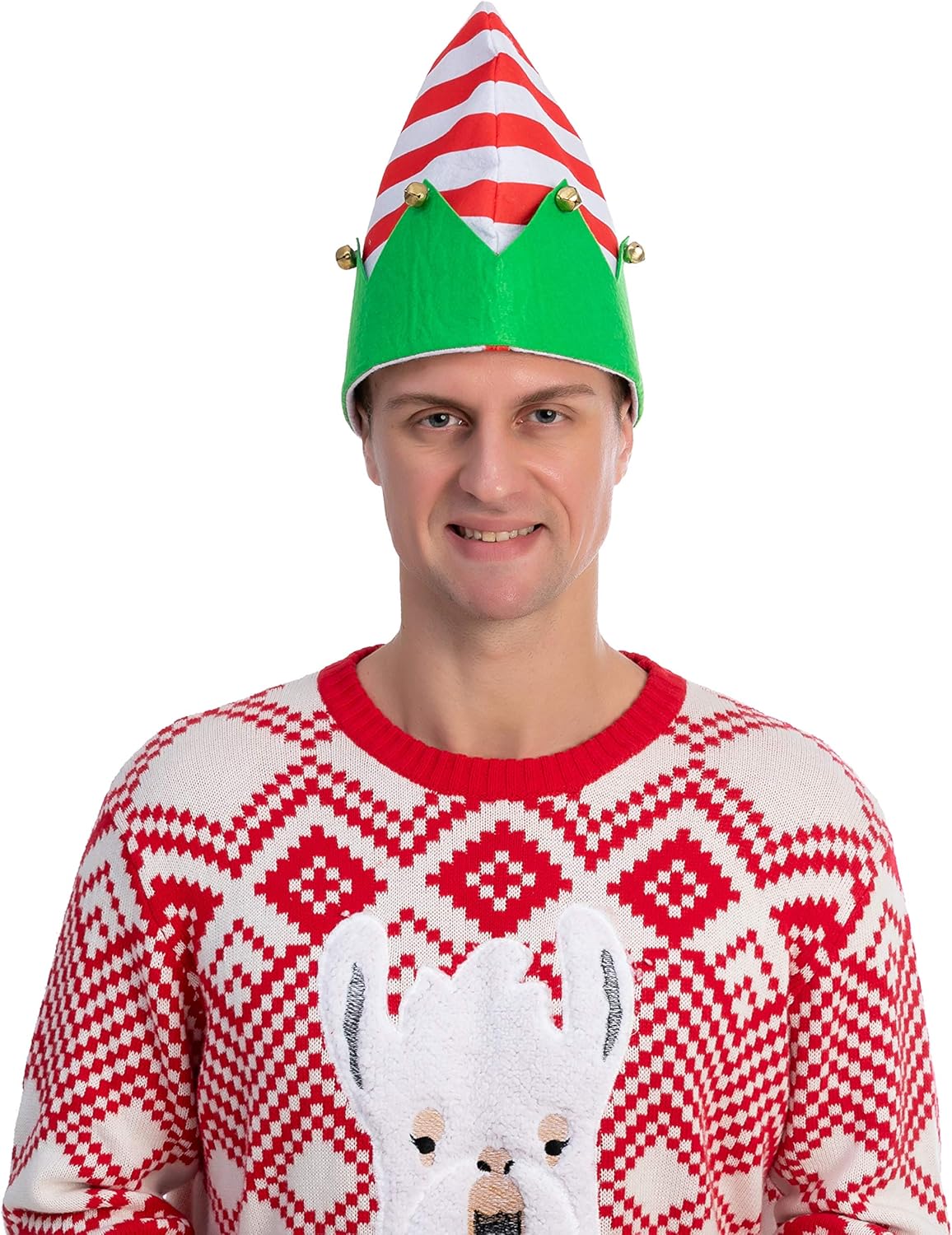 3-teiliges Weihnachtselfen Filzhüte-Set