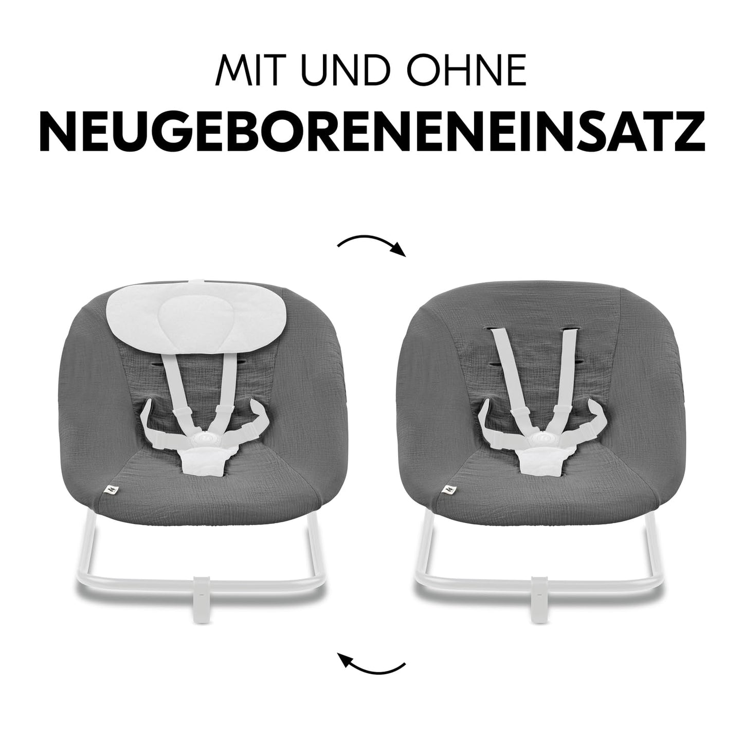 Schonbezug für Babywippe, Dark Grey