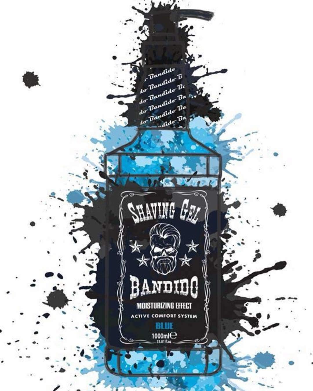 2er-Pack Rasiergel-Set für Männer, 1 l (2er Pack) Blue