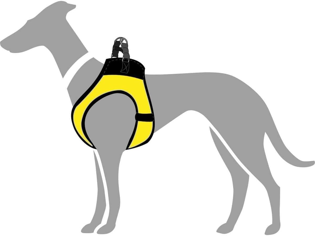 HILO COMFORT BVB Hundegeschirr, gelb 65 - 70 cm