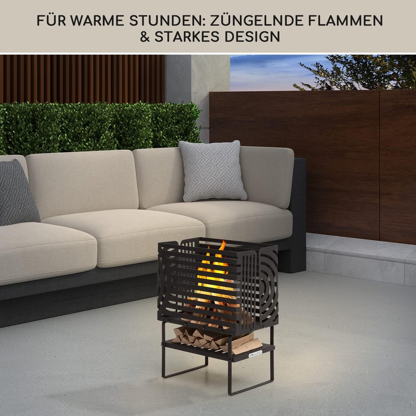 Feuerschale mit Standfuss, Gross