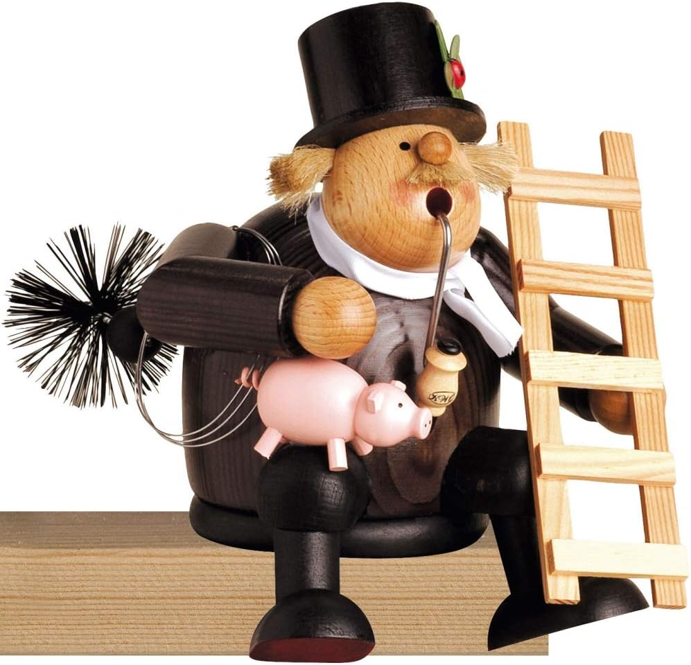 Räuchermännchen Kantenhocker Schornsteinfeger 16 cm