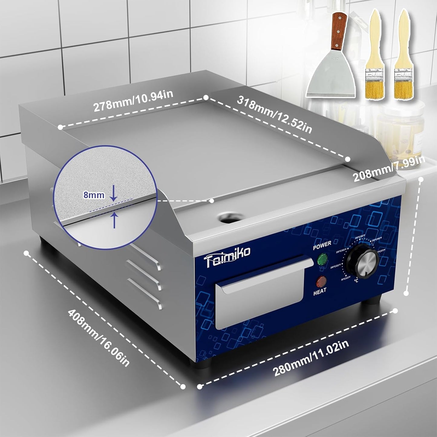 Elektrische Grillplatte