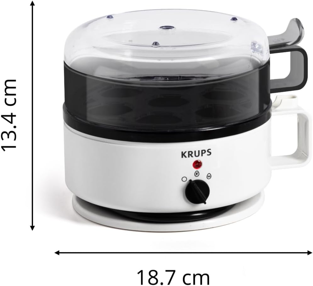 Ovomat Super Eierkocher mit Warmhaltefunktion, Weiss/Schwarz