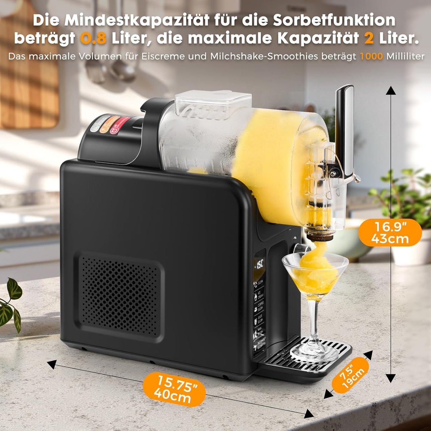 Slush Maschine Schnellgefrier-Getränke