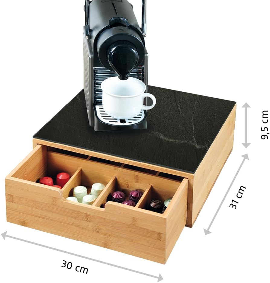 Box mit Schublade für Kaffee/Tee
