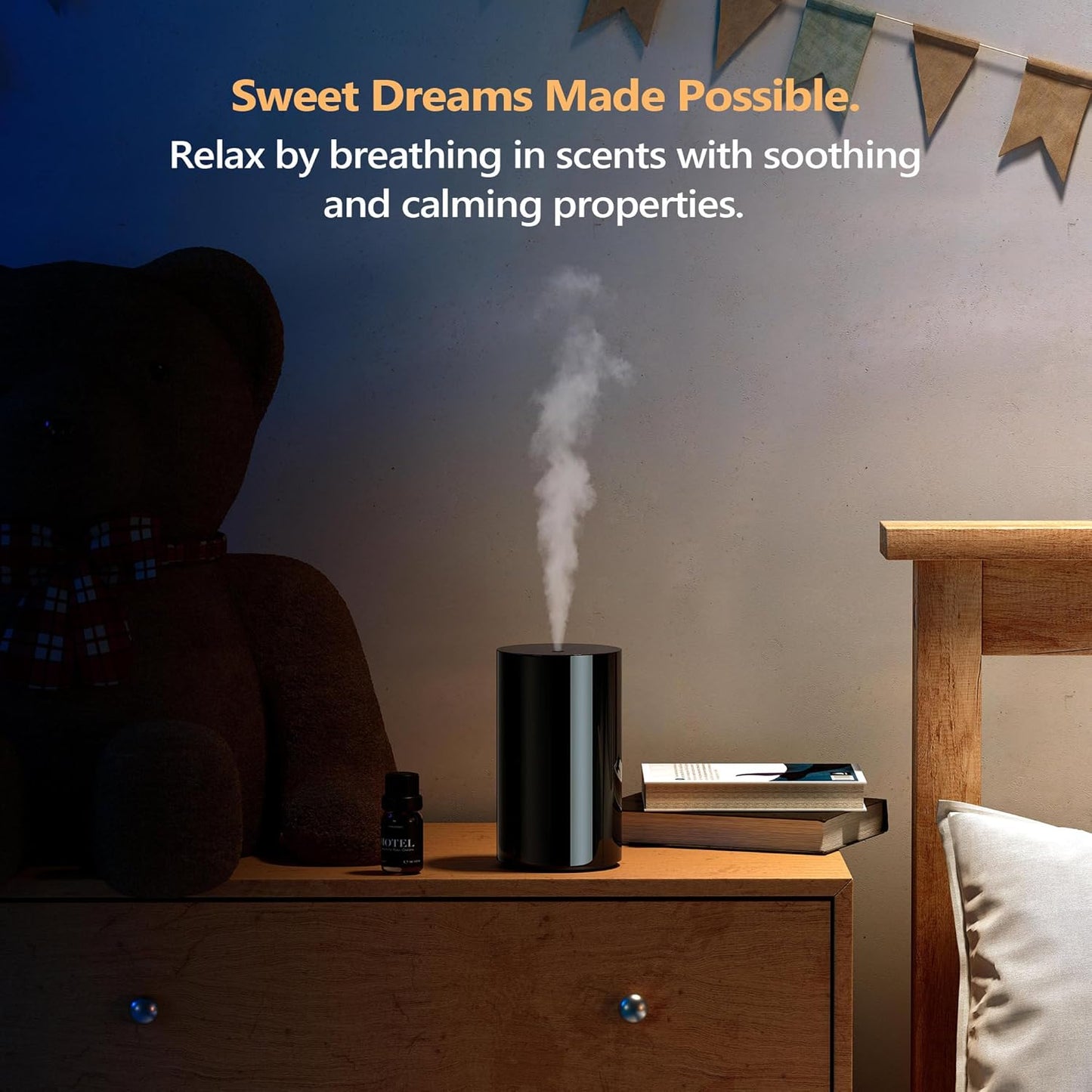 Wasserloser Aroma Diffuser AN8, tragbar & kabellos, Weiss