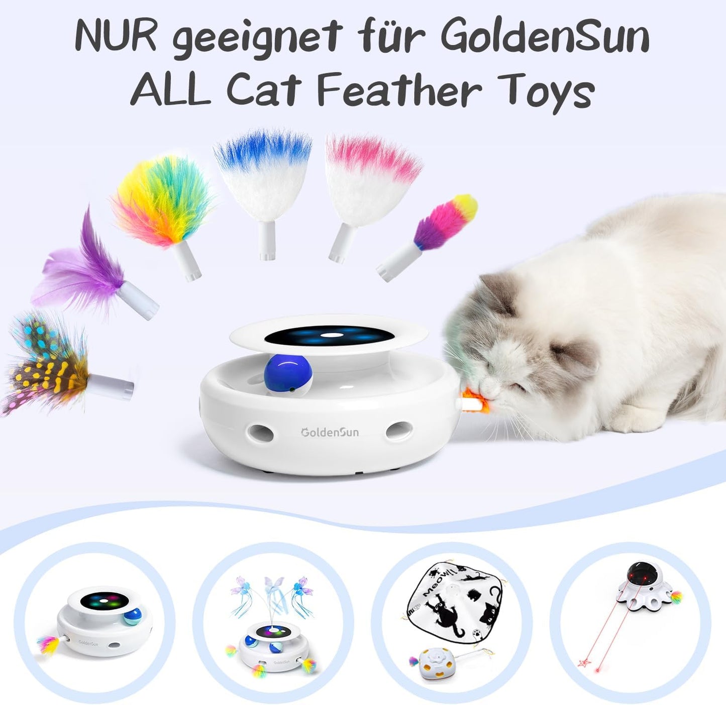 12-teiliges Katzenspielzeug Zubehörset, Y-12 Teiliges Zubehör
