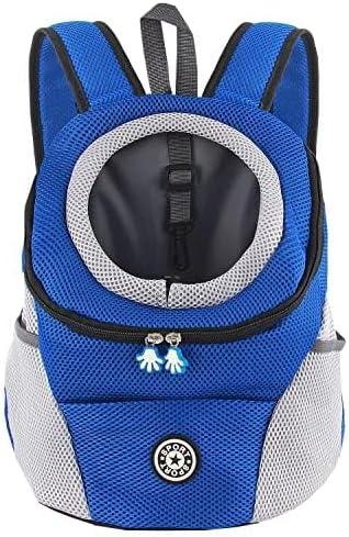 Hunderucksack mit Head-Out-Design, M Blau