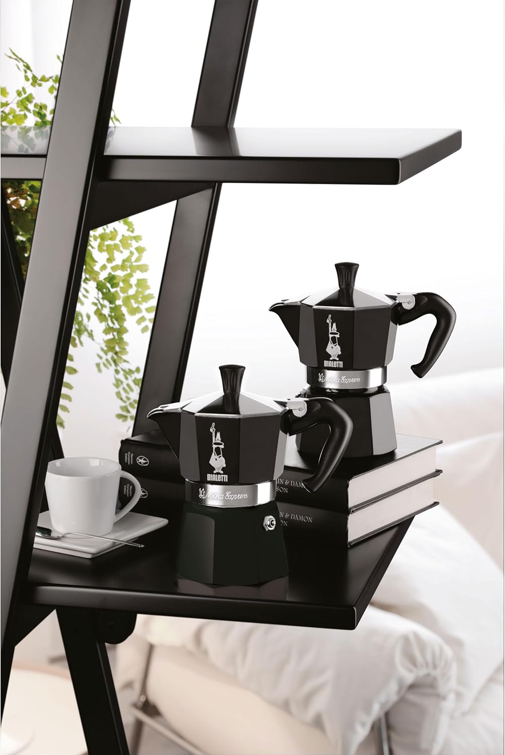 Espressokocher Moka für 3 Tassen, 3 Tassen Schwarz
