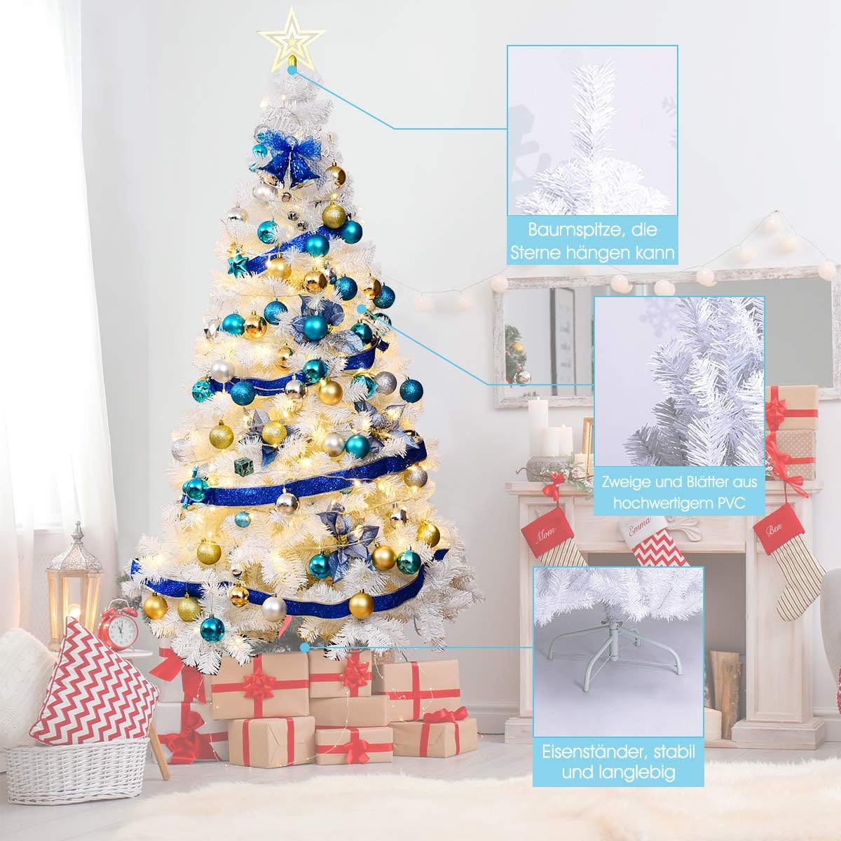 Künstlicher Weihnachtsbaum mit 950 Ästen