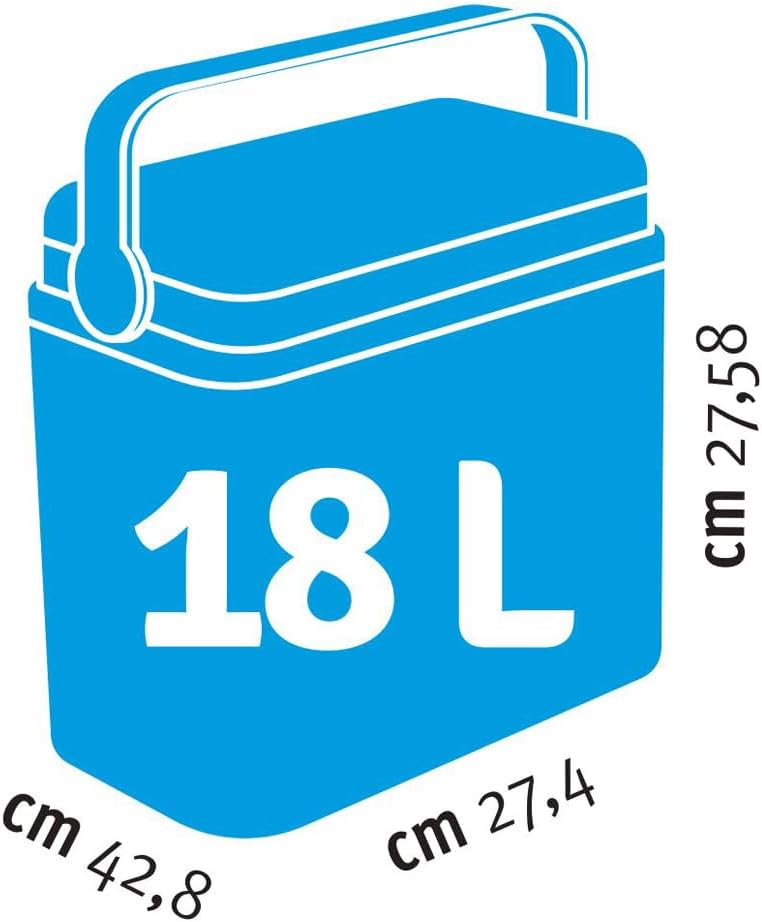 Passive Kühlbox mit Isolierung, 18 L / Türkis