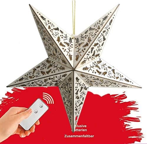 LED-Fensterstern, 40cm Mistelzweig-optik