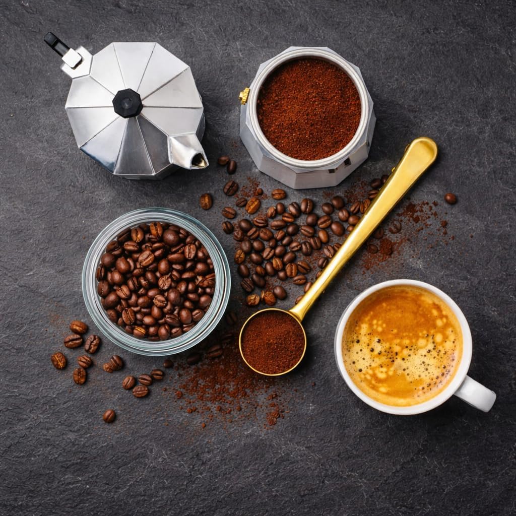 Kaffeekocher Espressokanne für Herd & Camping (12 Tassen), 12 Tassen