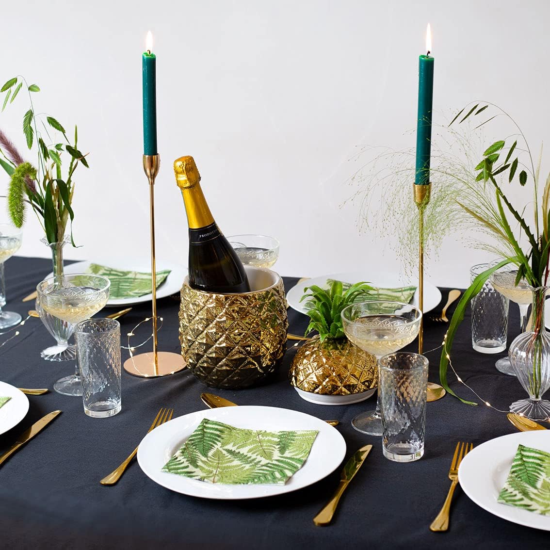 Goldener Ananas-Eiswürfelbehälter, Mehrfarbig
